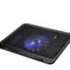 BASE NOTEBOOK N19 1XCOOLER140MM SILENCIOSO COLOR AZUL CABLE USB 30CM DE 12 A 17 PULGADAS 32.5X25CM