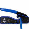 CRIMPEADORA RJ45 CON CORTA CABLE TRABA DE BLOQUEO AZUL TOOLS EN BLISTER