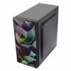 GABINETE SHURE ATX-133 SLIM GAMER NEGRO SIN FUENTE PARA MICRO ATX Y MINI ITX 3FAN RGB 12CM PANEL LATERAL ACRILICO BOX