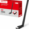 PLACA DE RED WIFI USB MERCUSYS MA30H AC1300 400MPBS 2.4GHZ 867MBPS 5GHZ DUAL BAND 5DBI ALTA POTENCIA BOX