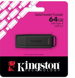 PENDRIVE 64GB KINGSTON TRAV DTXG2/64GB EXODIA USB 3.2 UKCA