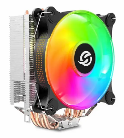 COOLER RAPTOR CRYO 92MM 92X92X25MM RGB 2000RPM TDP 95W CONECTOR 3 PINES VENTILADOR INTEL 775 1150 1151 1155 1156 1200 1700 AMD AM2 AM2+ AM3 AM3+ AM4 AM5 FM1 FM2 INCLUYE GRASA SILICONADA