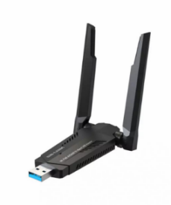 LB-LINK ADAPTADOR USB 3.0 WIFI 6E AX5400 DUAL 2 ANTENAS HIGH GAIN TRI-BAND MU-MIMO+OFDMA BL-WTN5400E