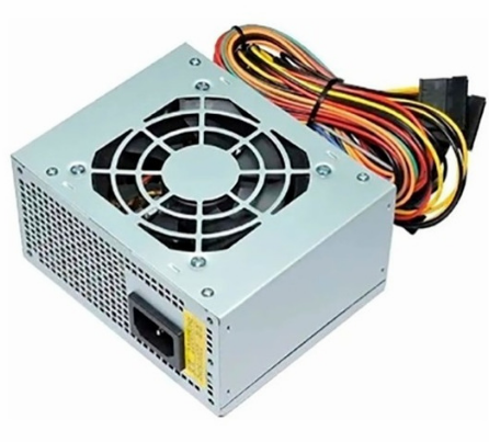 FUENTE ATX 600W SLIM MINI SOLARMAX KC-EAA600 COOLER 8CM +12V 19A 1X24+4PINES 2XSATA 2XMOLEX DIMENSIONES 125X63X100MM MINIATX PLATEADA