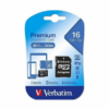 MICROSD 16GB CLASE 10 VERBATIM 533X V10 U1 80MB CON ADAPTADOR A SD 44082 MICROSD 16GB CLASE 10 VERBATIM 533X V10 U1 80MB CON ADAPTADOR A SD 44082