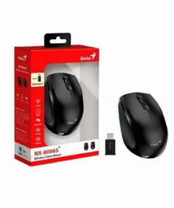 MOUSE GENIUS WIRELESS NX-8006S NEGRO 2.4GHZ 1200DPI SILENT ERGONOMIC -INCLUYE PILA AA