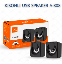 PARLANTES KISONLI A-808 USB 2.0 CASBLE .1MTS 2X2.5W CONTROL DE VOLUMEN