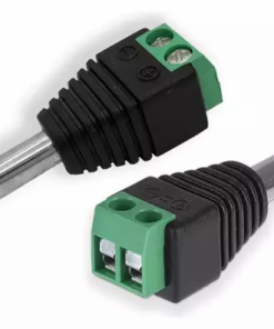 CONECTOR DC PLUG MACHO PLUG ALIMENACION CON BORNERA 12V 2.1MM X UNIDAD