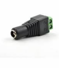 CONECTOR DC PLUG HEMBRA PLUG ALIMENACION CON BORNERA 12V 2.1MM X UNIDAD