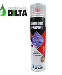 ALCOHOL ISOPROPILICO DELTA COMPITT PROPHYL SUPER 440CC 290G POTENCIADO CON SOLVENTE DE RAPIDA EVAPORACION APTO PARA LIMPIEZA Y DESENGRASE EN MULTIPLES APLICACIONES NO ATACA PLASTICOS