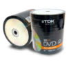 DVD VIRGEN TDK -R 8X BULK X 100 UNIDADES ESTAMPADO