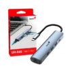HUB USB TIPO C A 3XUSB3.0 1XUSBTIPOC 1XRJ45 GENIUS UH-545 CABLE 15CM