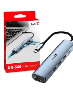 HUB USB TIPO C A 3XUSB3.0 1XUSBTIPOC 1XRJ45 GENIUS UH-545 CABLE 15CM