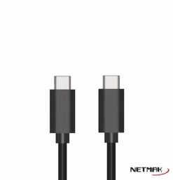 CABLE USB TIPO C M A USB TIPO C M 1M 60W 3A / NETMAK NM-C57