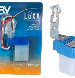 FOTOCELULA TRV FOT001 SENSOR ILUMINACION PARA LUCES PROTECCION IP47 TENSION NOMINAL 220V 5.5A 1200W CONTROL DE ENCENDIDO Y APAGADO – FOTOSENSOR