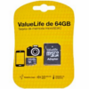 MICROSD 64GB VERBATIM VALUELIFE 533X V10 U1 80MB CLASE 10 CON ADAPTADOR SD 71272 MICROSD 64GB VERBATIM VALUELIFE 533X V10 U1 80MB CLASE 10 CON ADAPTADOR SD 71272