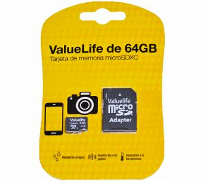 MICROSD 64GB VERBATIM VALUELIFE 533X V10 U1 80MB CLASE 10 CON ADAPTADOR SD 71272 MICROSD 64GB VERBATIM VALUELIFE 533X V10 U1 80MB CLASE 10 CON ADAPTADOR SD 71272