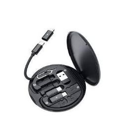 CABLE 4 EN 1 1XUSBTIPOC 1XUSB 1XLIGHTNING 1XMICROUSB 30CM 60W INCLUYE PIN PARA APERTURA DE SIM DATA CABLE SET EN CAJA