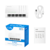 CUDY SWITCH 5 PORT 10 100 1000MBPS GIGABIT GS105U INCLUYE CABLE USB TIPO C PARA ALIMENTACION NO INCLUYE TAFO 5V 1A